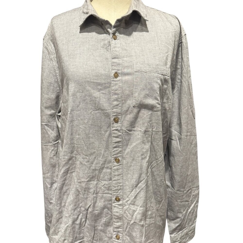 Marine Layer Men’s Button-Up Shirt | Cotton Blend | Size L/Xl | Gray